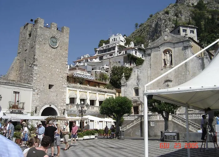Taormina Castle And Sea View